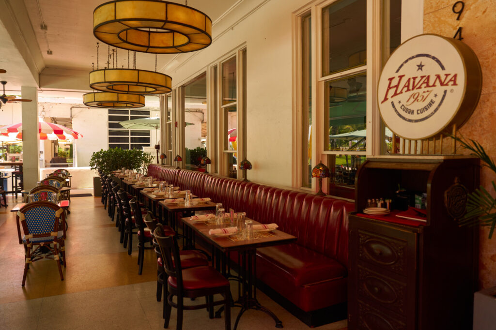 Havana 1957 Latin on the Ocean Drive dining room at the Breakwater Hotel